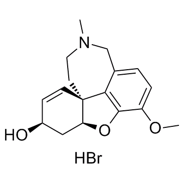 CAS:1953-04-4	Galanthamine (hydrobromide)	氢溴酸加兰他敏  新药中间体中试