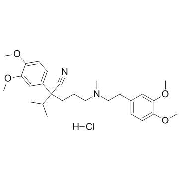CAS:152-11-4	Verapamil (hydrochloride)	 盐酸维拉帕米   中间体生产