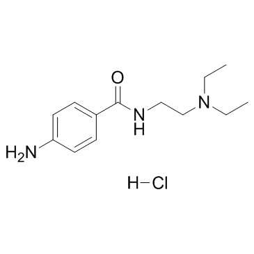 CAS:614-39-1	Procainamide (hydrochloride)	盐酸普鲁卡因胺   原料药供应