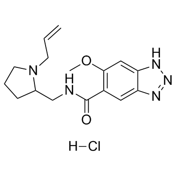 CAS:59338-87-3	Alizapride (hydrochloride)	  盐酸阿立必利  药物分子开发  