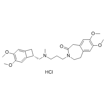 CAS:148849-67-6	Ivabradine (hydrochloride)	盐酸伊伐布雷定  药物分子开发 