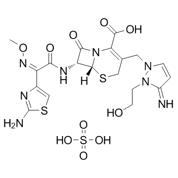 CAS:122841-12-7	Cefoselis (sulfate)   硫酸头孢噻利   中试供应 