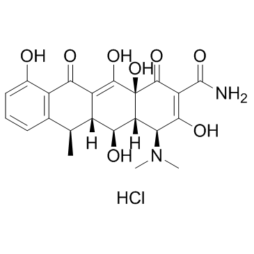 CAS:10592-13-9	Doxycycline (hydrochloride)	盐酸强力霉素     原料药供应