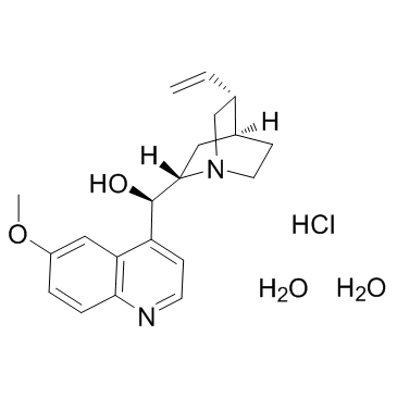 CAS:6119-47-7	Quinine (hydrochloride dihydrate)	奎宁盐酸盐二水合物  中试供应 