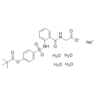 CAS:201677-61-4	Sivelestat (sodium tetrahydrate)	西维来司钠    规模供应