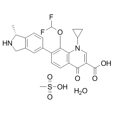 CAS:223652-90-2	Garenoxacin (Mesylate hydrate)	甲磺酸加雷沙星一水合物    中间体生产