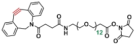 CAS: 2093934-94-0    DBCO-PEG12-NHS ester   二苯并环辛炔-十二聚乙二醇-琥珀酰亚胺酯