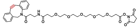 CAS  : 1378531-80-6   DBCO-NHCO-PEG5-NHS ester   二苯并环辛炔-酰胺-五聚乙二醇-琥珀酰亚胺酯
