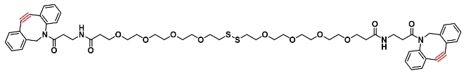 DBCO-PEG4-SS-PEG4-DBCO  二苯并环辛炔-四聚乙二醇-甲基-四嗪