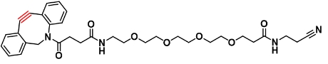 DBCO-PEG4-CONH-CH2CH2-CN   二苯并环辛炔-四聚乙二醇-酰胺-C2-CN