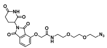 CAS  : 2597167-26-3    Thalidomide-O-amido-PEG2-azide     沙利度胺-O-酰胺-二聚乙二醇-叠氮  