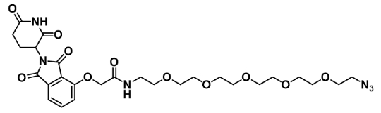 Thalidomide-O-amido-PEG5-azide    沙利度胺-O-酰胺-五聚乙二醇-叠氮   