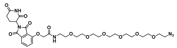 Thalidomide-O-amido-PEG6-azide     沙利度胺-O-酰胺-六聚乙二醇-叠氮      