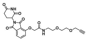 Thalidomide-O-amido-PEG2-Propargyl   沙利度胺-O-酰胺-二聚乙二醇-炔  