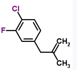 CAS:787585-34-6	2-氟-4-(2-甲基烯丙基)氯苯	1-Chloro-2-Fluoro-4-(2-Methylprop-2-Enyl)Benzene
