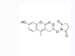 CAS号：96735-88-5；7-羟基-4-甲基香豆素-3-乙酸琥珀酰亚胺酯
