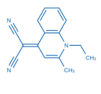 2-(1-乙基-2-甲基喹啉-4(1H)-亚基)丙二腈	  