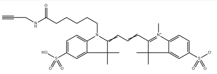 CAS号：2055138-87-7，Sulfo-Cy3 alkyne，水溶CY3炔基，水溶CY3-alkyne