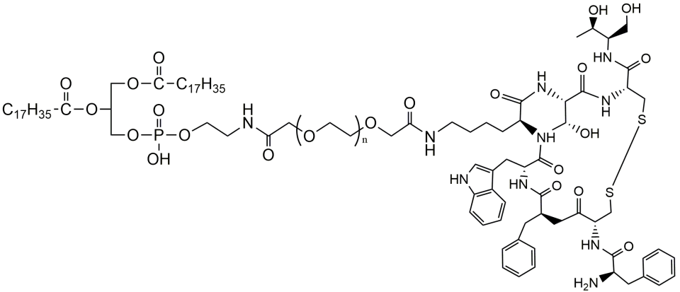 奥曲肽-聚乙二醇-磷脂，DSPE-PEG₂K-Octreotide