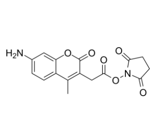 	7-氨基-4-甲基香豆素-3-乙酸 N-琥珀酰亚胺酯	 