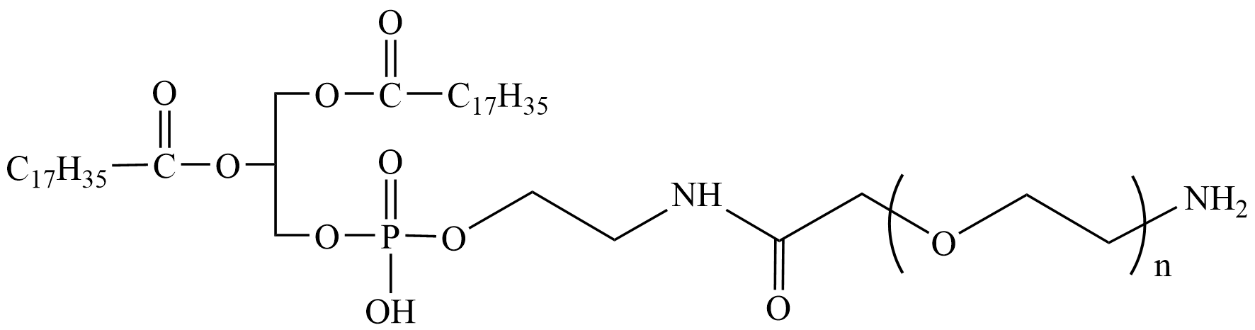 DSPE-PEG2000-NH₂，氨基修饰二硬脂酰磷脂酰乙醇胺-聚乙二醇