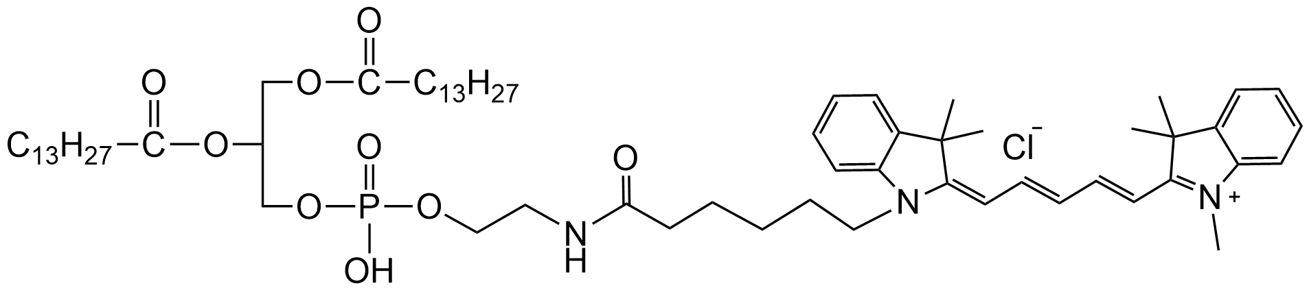 DMPE-CY5，二肉豆蔻酰基-sn-甘油-3-磷酸乙醇胺-Cy5