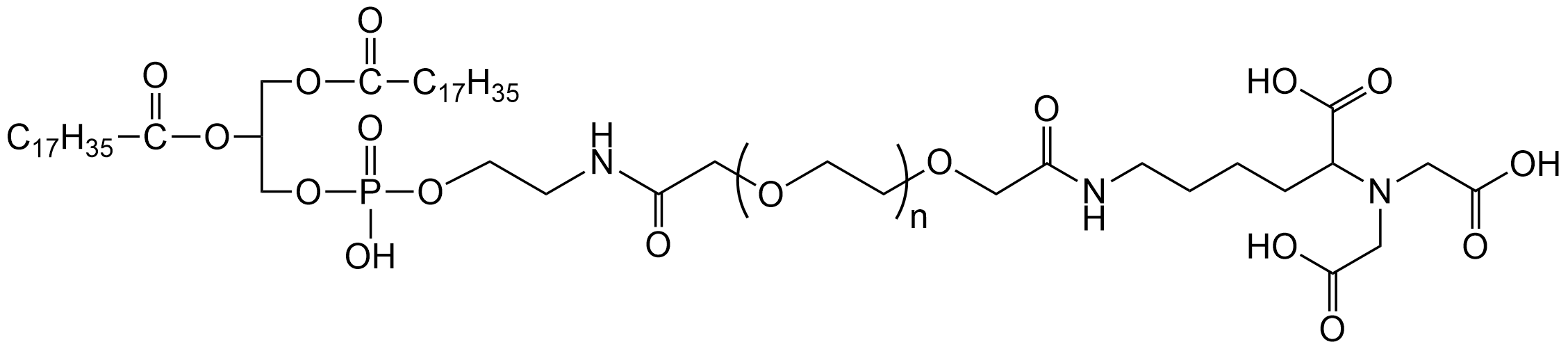 DSPE-PEG-NTA，次氮基三乙酸修饰聚乙二醇磷脂