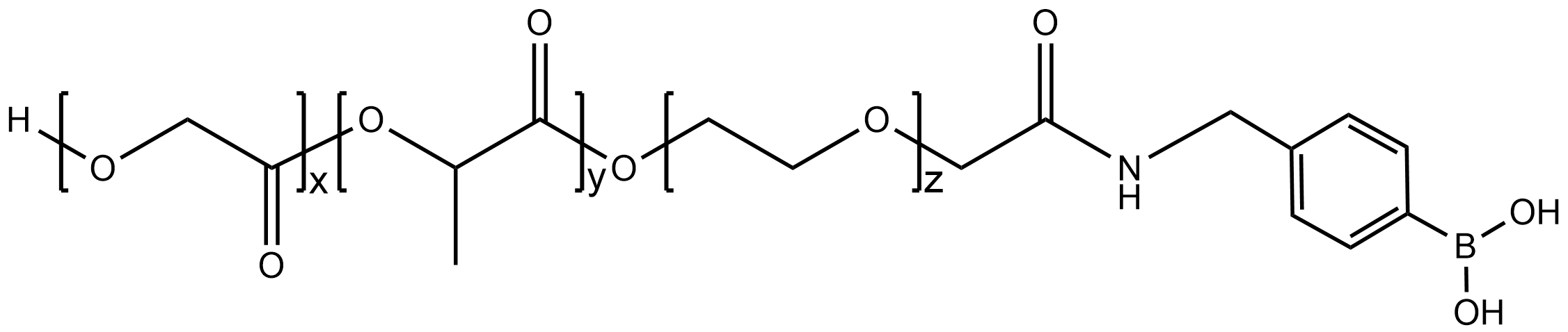 PLGA-PEG-PBA，聚乳酸-羟基乙酸-聚乙二醇-苯硼酸
