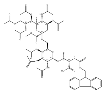 Fmoc-Thr(Me,Ac4Neu5Acα2-6Ac2GalNAcα)-OH 