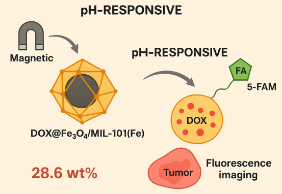 DOX@Fe3O4/MIL-101(Fe)复合载体