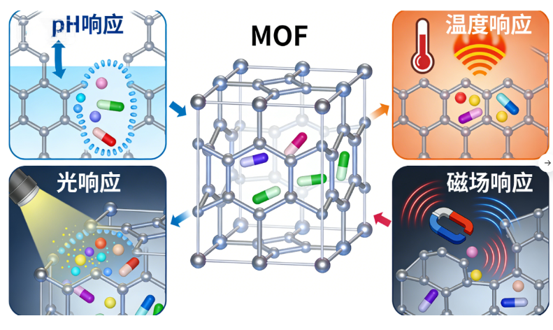 多刺激响应型 MOF 纳米载体载药