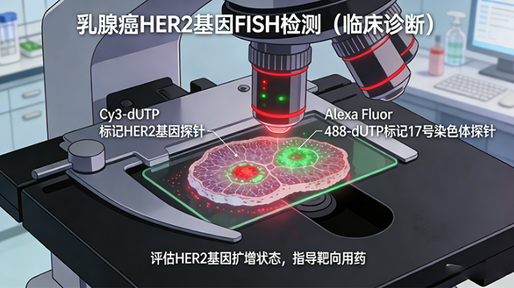 Cy3-dUTP标记HER2基因探针
