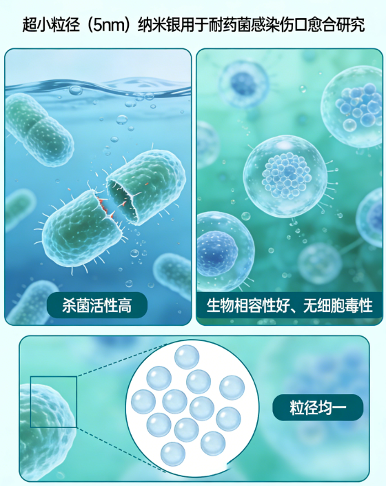 超小粒径（5 nm）纳米银