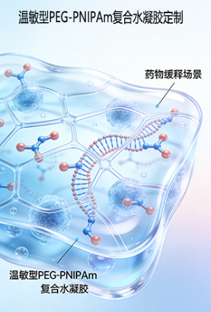 温敏型PEG-PNIPAm复合水凝胶定制