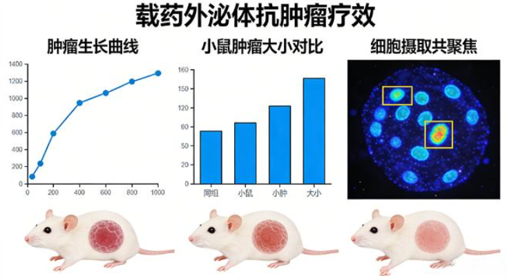 肿瘤外泌体装载阿霉素+RGD肽靶向乳腺癌