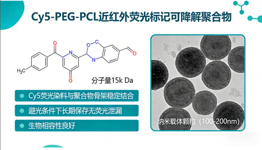 Cy5-PEG-PCL 近红外可降解聚合物定制