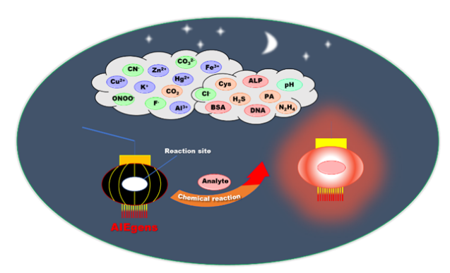 齐岳生物| 聚集诱导发光AIE探针分子在生物大分子检测中的应用（aggregation-induced emission, AIE）